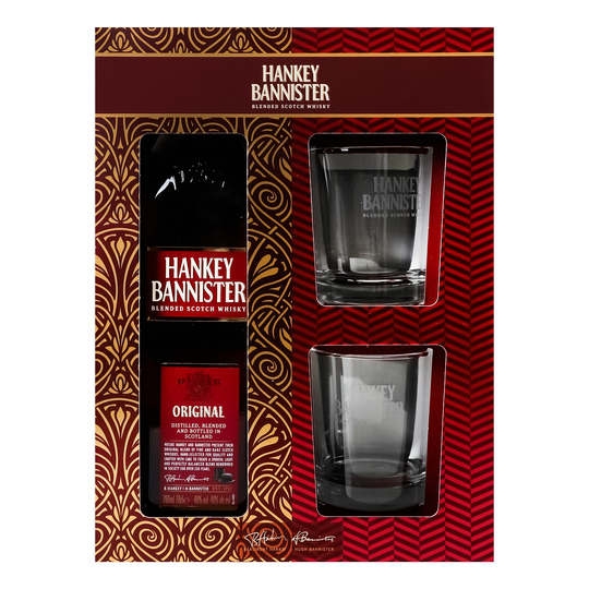 Набір віскі H.Bannister 40%0,7л+склянки