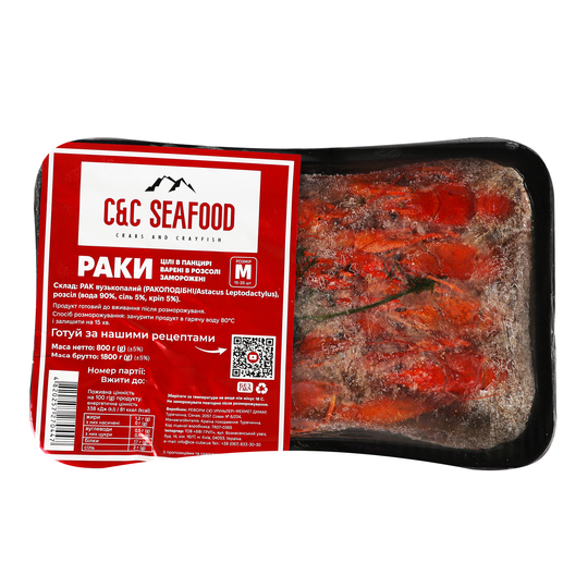 Раки М в/м Seafood C&C 800г