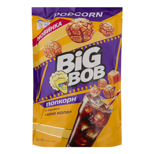 Попкорн у карамелі кіно кола Big Bob 80г