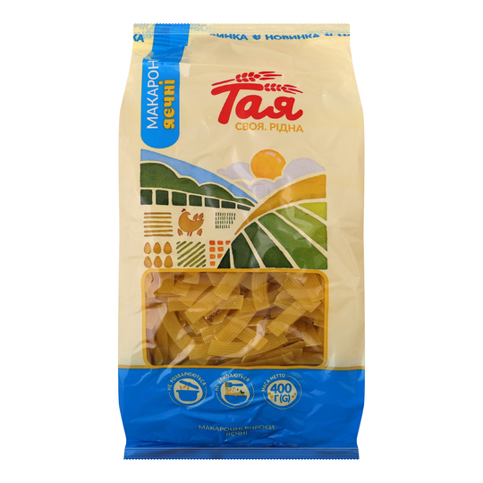 Макарони яєчні локшина п/п ТАЯ 400г