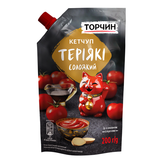 Кетчуп Торчин Теріякі солодкий 200г д/п