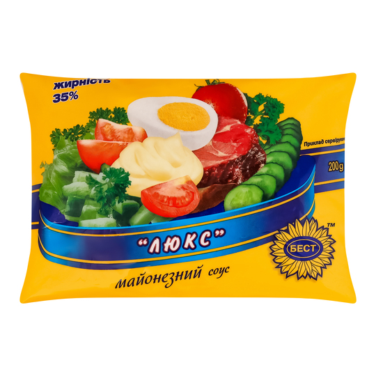 Соус майонезний Люкс  Бест 35% 200г