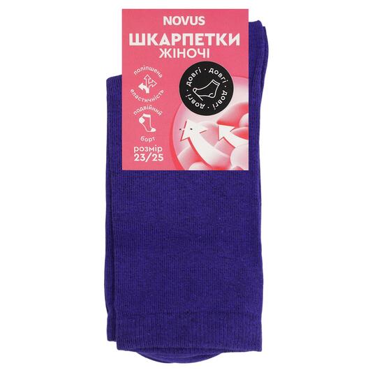 Шкарпетки жін. довгі фіол.Novus р. 23-25