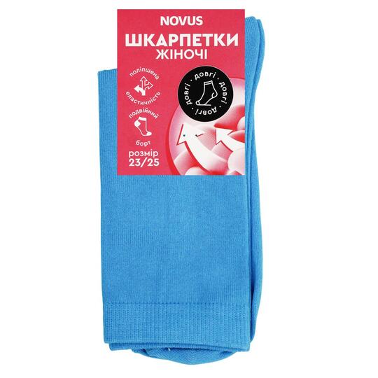 Шкарпетки жін. довгі бірюз.Novus р.23-25