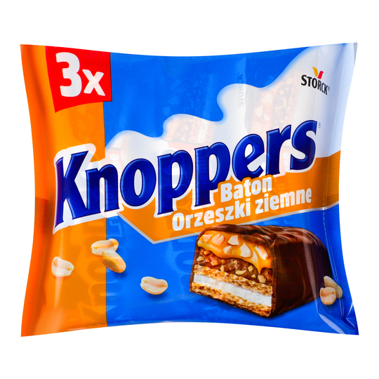 Батончик вафельний арахіс Knoppers 3*40г