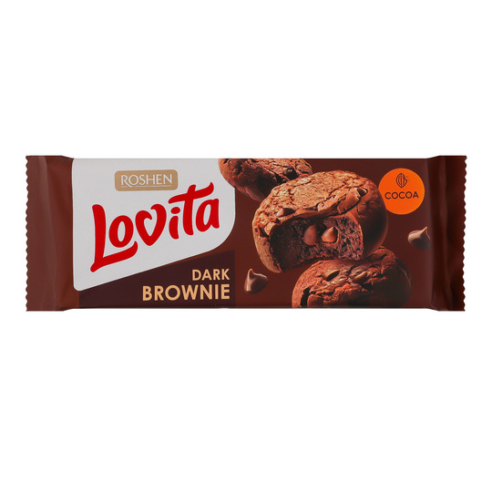 Печиво здобне brownie какао Roshen 152г
