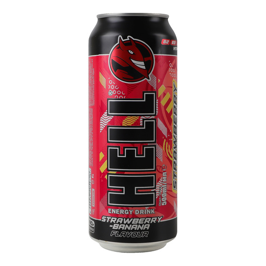 Напій ен. HELL Strawberry Banana 0,5лз/б