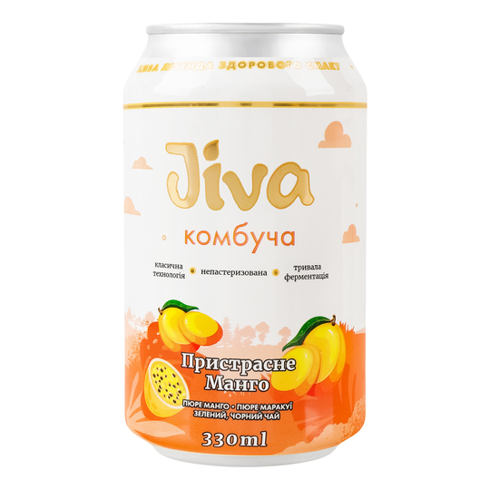Напій с/гJivaКомбуча пристр.манг0,33лз/б