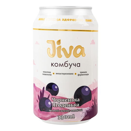 Напій с/гJivaКомбуча чорн.ягод.0,33л з/б