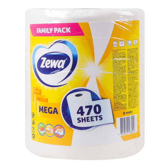 Рушник цел.2ш.Zewa Mega Roll 470відр.1шт