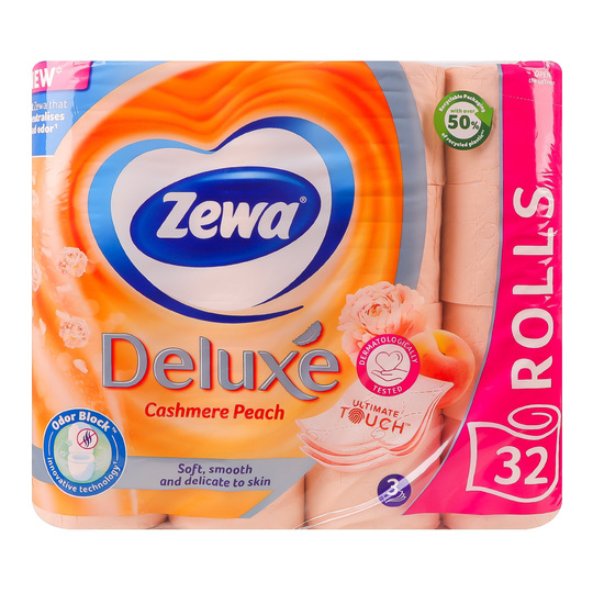 Папір туал.цел.3ш. Zewa Deluxe Перс.32шт