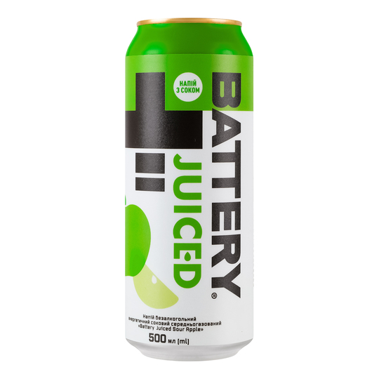 Напій ен.Battery Sour Аpple Juic.0,5лз/б
