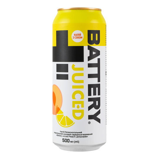 Напій ен.Battery Juiced PeachLem.0,5лз/б