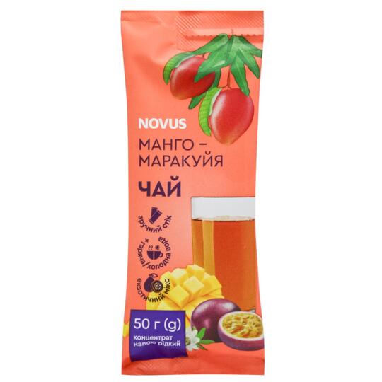 Чай концентр. манго-маракуйя Novus 50г