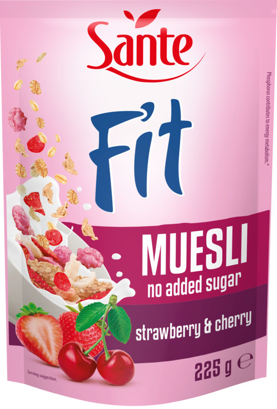 Мюслі Fit з ягод. пол.та виш.Sante 225г