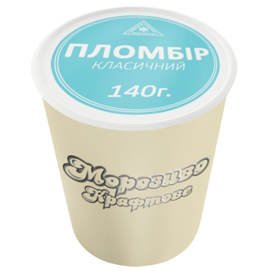 Морозиво пломбір карт.ст.Крафтове140г