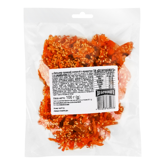 Кальмар кунжут суш.сол.До бочкового 100г