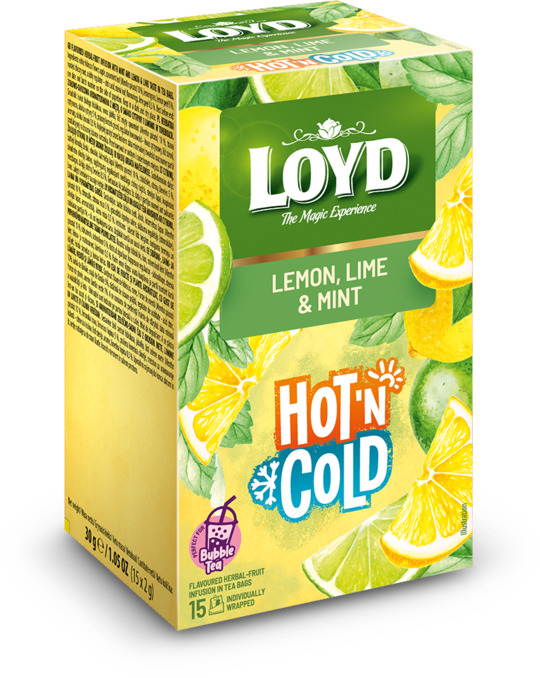 Чай трав.HOT COLD лим. мят.Loyd 15*2г