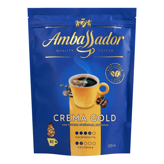 Кава розчинна Crema Gold Ambassador 170г