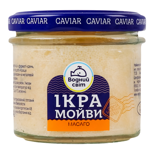 Ікра мойви Водний світ Масаго 100г с/б