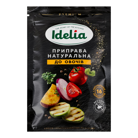 Приправа натур.до овочів Idelia д/п 35г