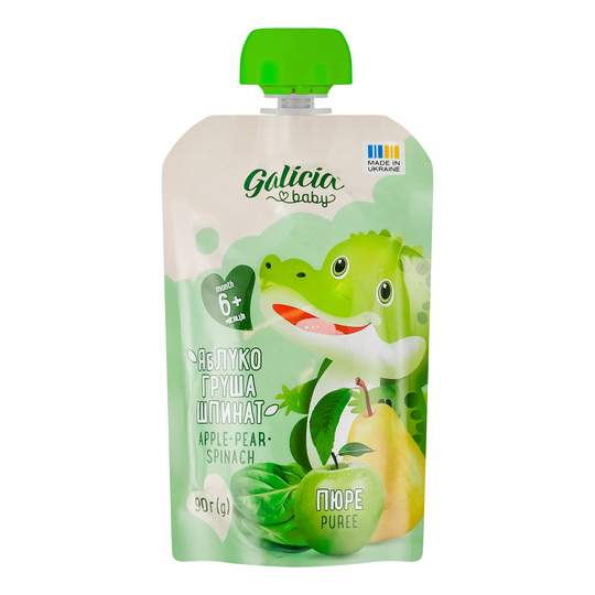 Пюре ябл/груш/шпин. Galicia BABY 90г
