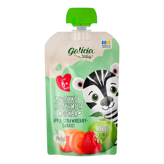 Пюре ябл/полун/морк. Galicia BABY 90г