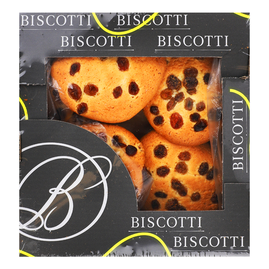Печиво америк.з родзинками Biscotti 215г