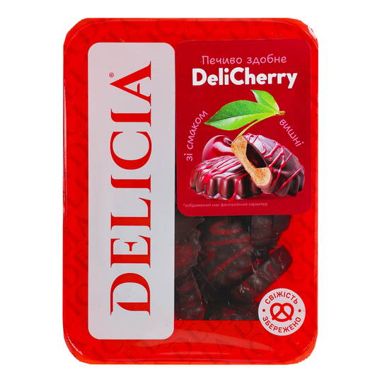 Печиво здобне deli вишня Delicia 350г