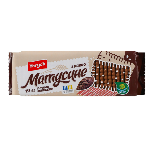 Печиво затяж.матусине какао Yarych 155г
