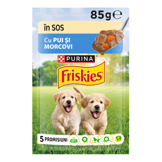 Корм вол.д/цуц.курк.моркв.Friskies 85г