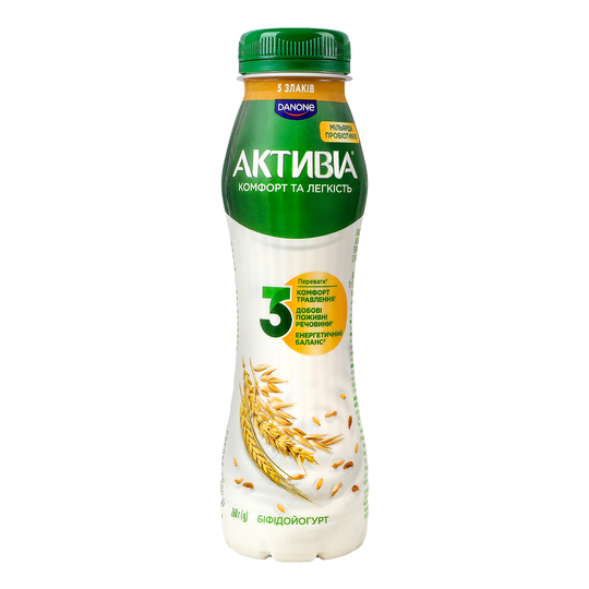 Біфідойогурт 1,2% Активія 5злак. 260г пл