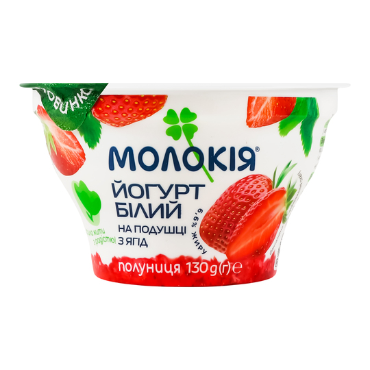 Йогурт 6,6% на под.пол. Молокія 130г ст.