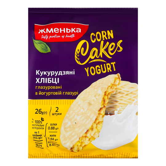 Хлібці кукурудз. в йог. глаз.Жменька26г