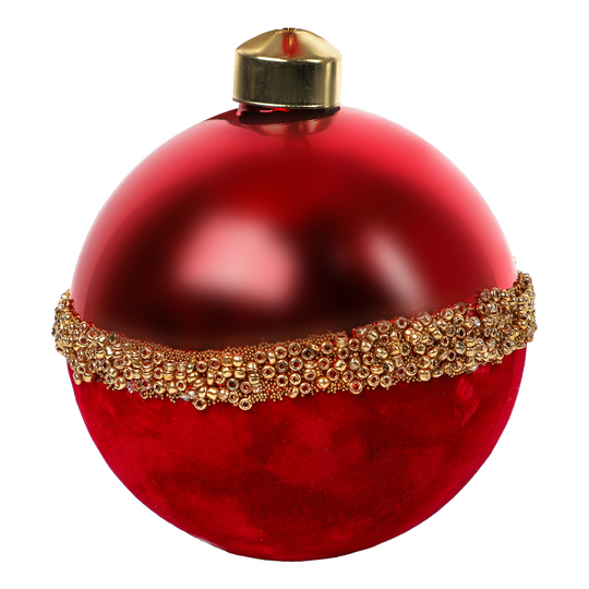 Прикраса ял.червоно-золота KPMN 8см в ас