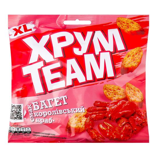 Сухарики королівський краб ХрумTeam 90г