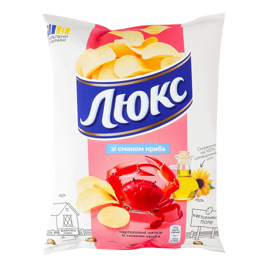 Чипси картопляні краб Люкс 105г