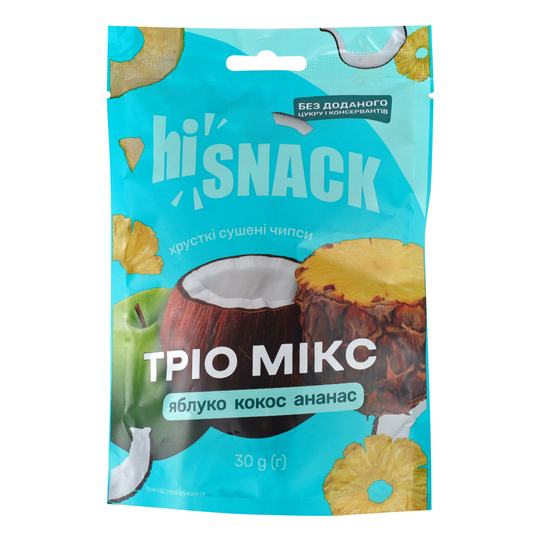 Чипси фрук.ябл.кокос ананас hiSnack 40г