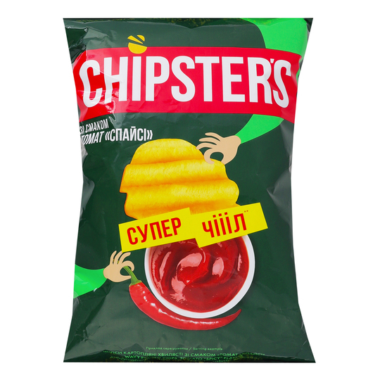 Чипси картоп.риф.томат Chipster's 95г