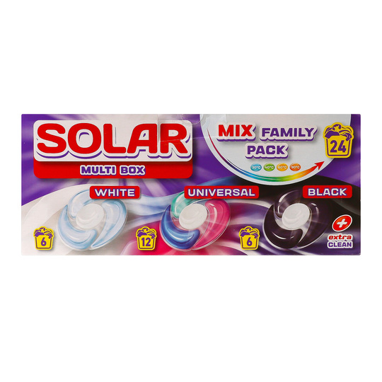 Капсули для прання Solar Multi box 24шт