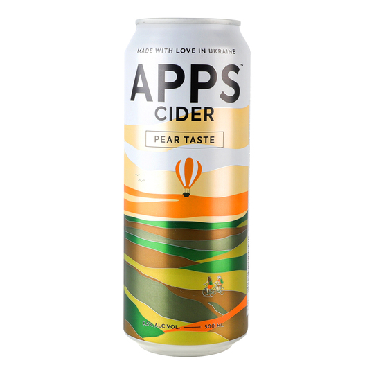 Сидр Apps зі смаком груші 5,5% 0,5л з/б