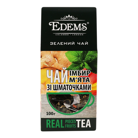 Чай зелений Імбир М'ята Еdems 100г