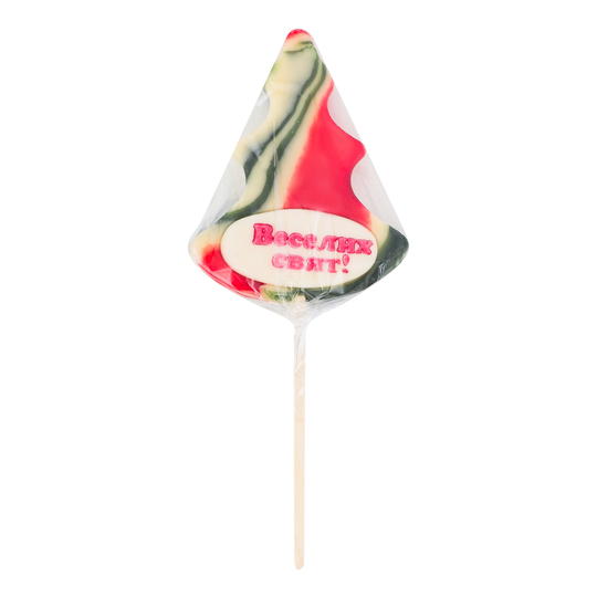 Льодяник Ялинка з привітанням Roks 70г