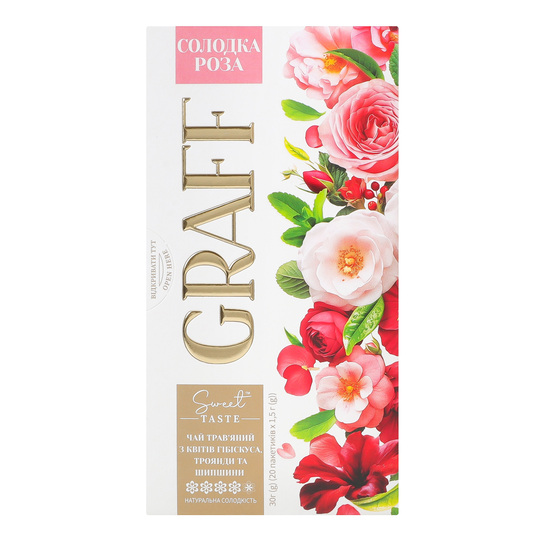 Чай трав’яний Сол.троянда Graff 20*1,5г