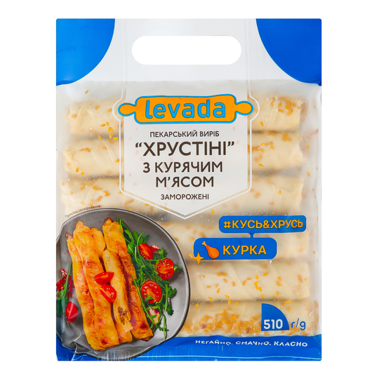 Виріб Хрустіні з кур. м'ясом Левада510г