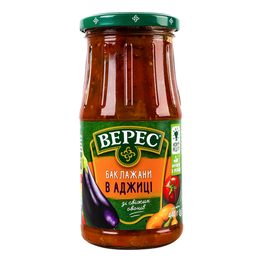 Баклажани в аджиці Верес с/б 440г
