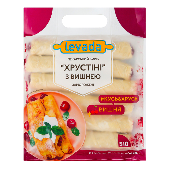 Виріб Хрустіні з вишнею зам.Левада510г