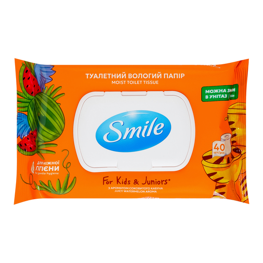 Папір туал. вол. д/діт/підліт.Smile 40шт