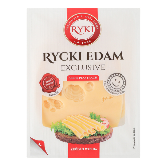 Сир Едам 45% Ryki слайси 300г