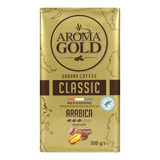 Кава смаж.в зер.Aroma Gold Classic 500г